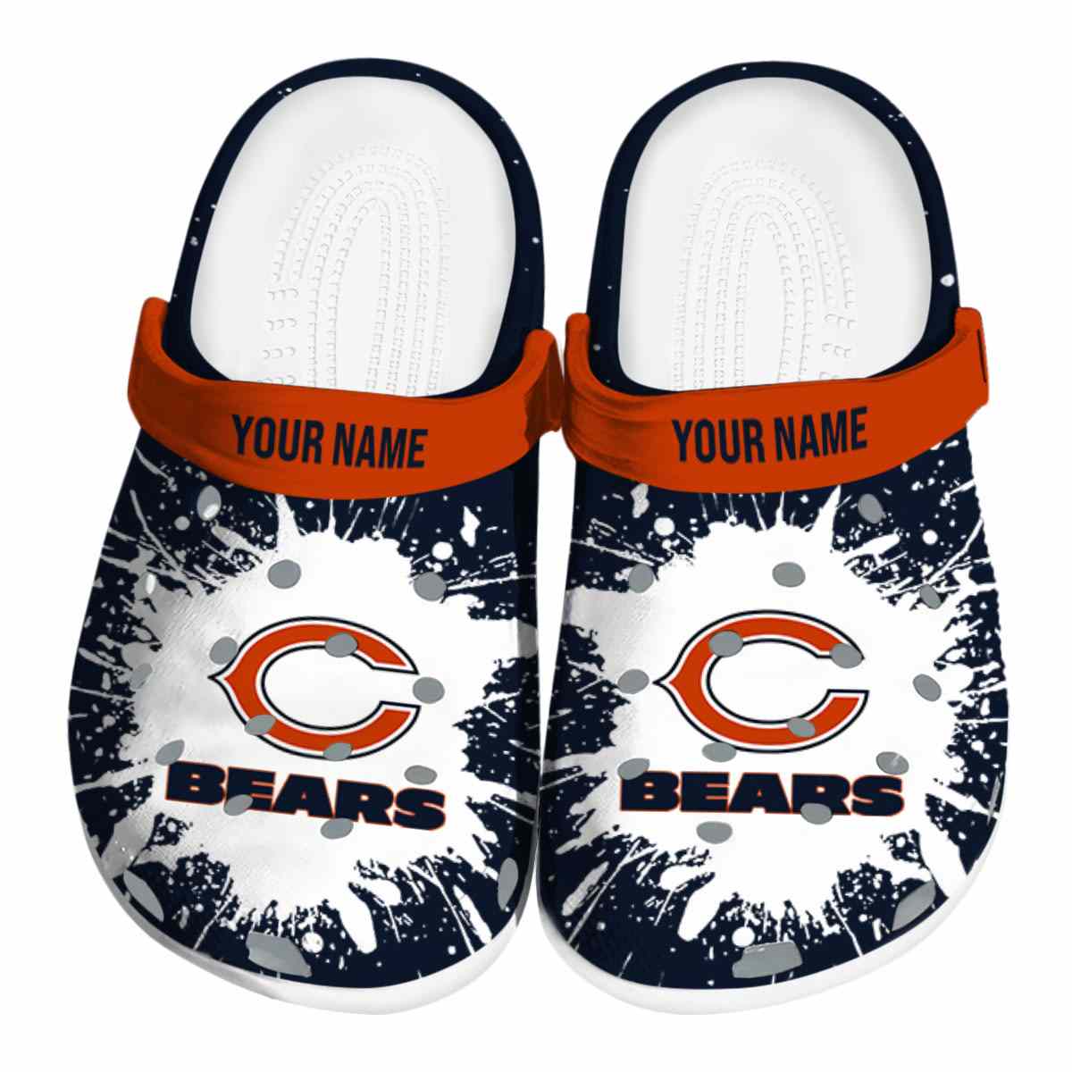 footwearmerch chicago bears nfl sport crocs crocband clogs shoes comfortable for men women and kids stckc