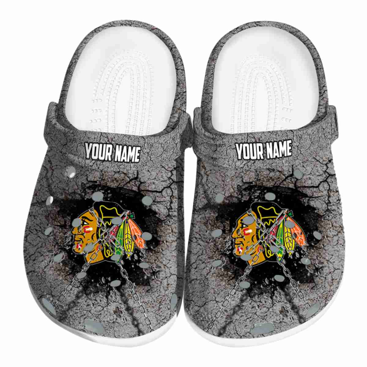 footwearmerch chicago blackhawks nhl sport crocs crocband clogs shoes comfortable for men women and kids 0sf2b