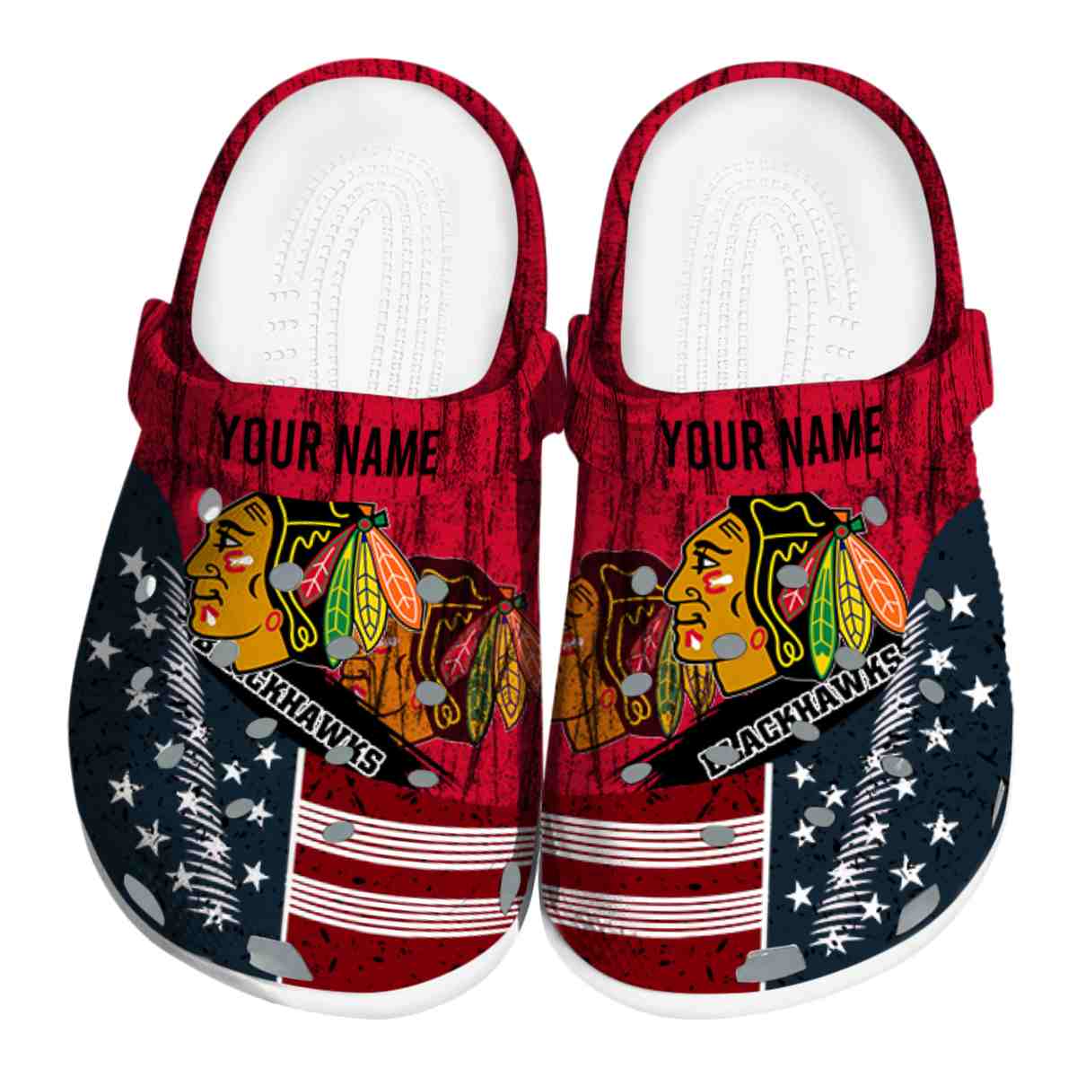 footwearmerch chicago blackhawks nhl sport crocs crocband clogs shoes comfortable for men women and kids he4du