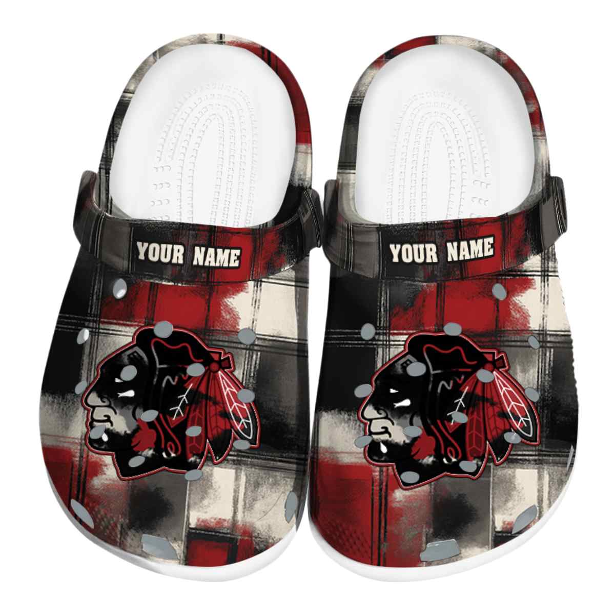 footwearmerch chicago blackhawks nhl sport crocs crocband clogs shoes comfortable for men women and kids vuwaj