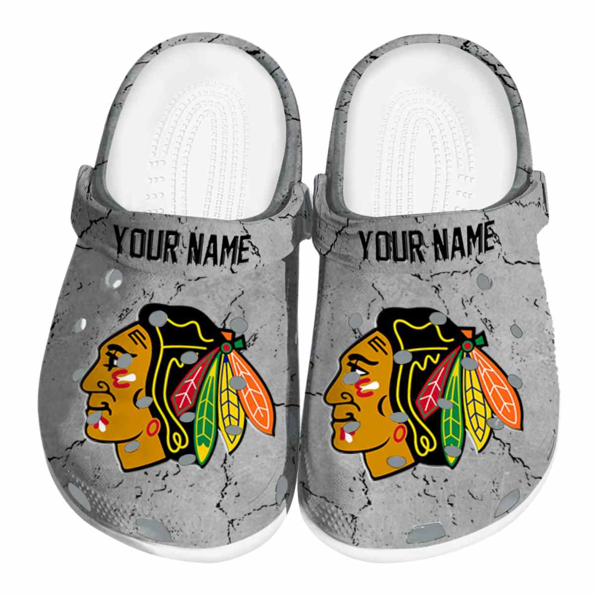 footwearmerch chicago blackhawks nhl sport crocs crocband clogs shoes comfortable for men women and kids zuhuc