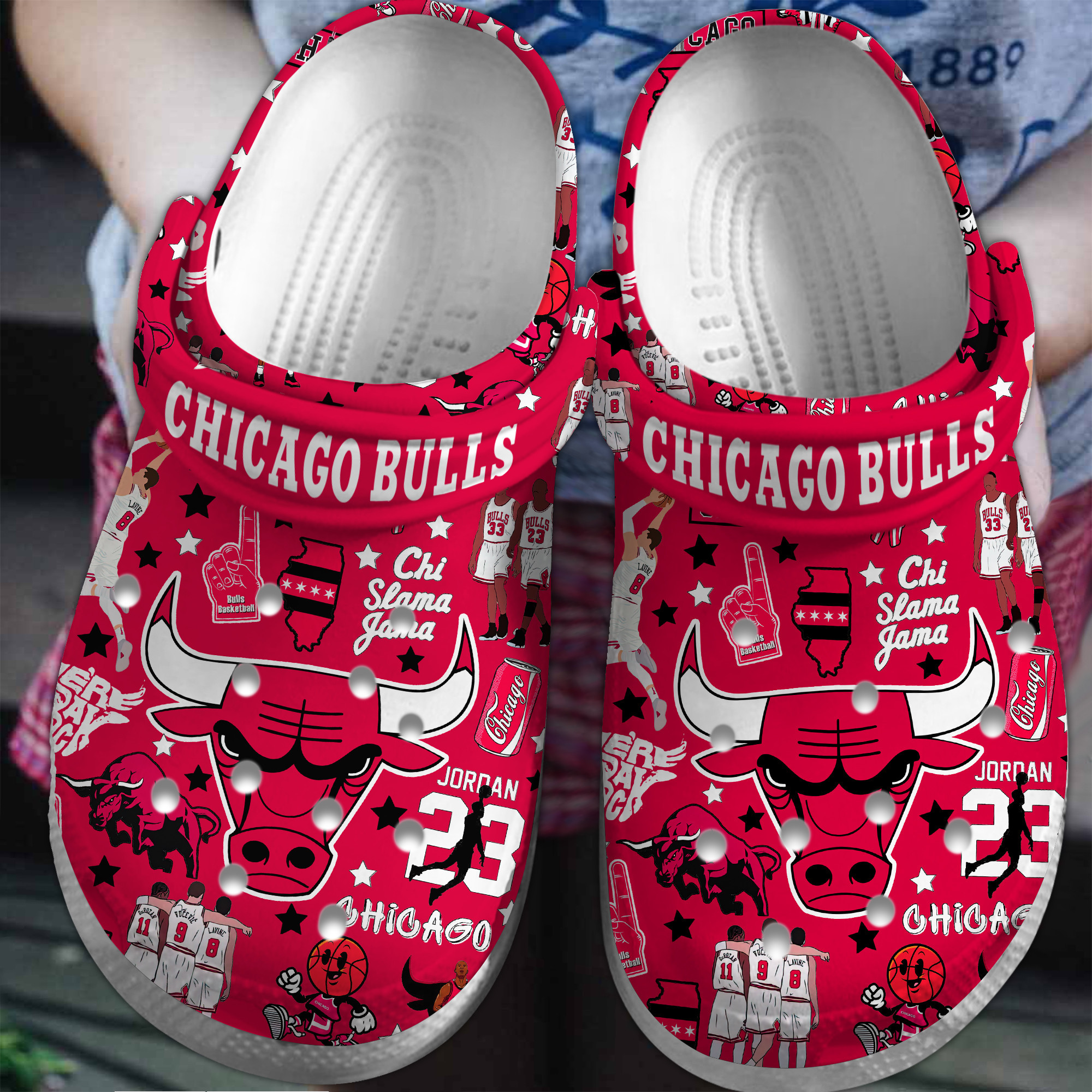 footwearmerch chicago bulls nba sport crocs crocband clogs shoes comfortable for men women and kids fpsvc