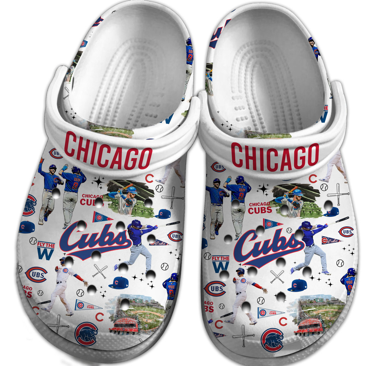 footwearmerch chicago cubs mlb sport crocs crocband clogs shoes comfortable for men women and kids wvlbk