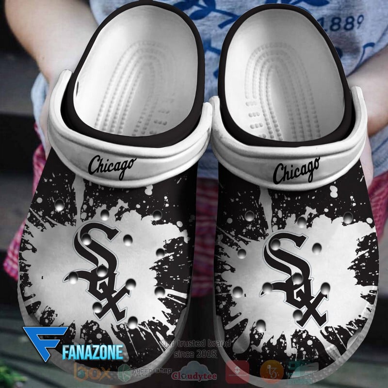 footwearmerch chicago white sox mlb sport crocs clogs crocband shoes comfortable for men women and kids 1vjxq