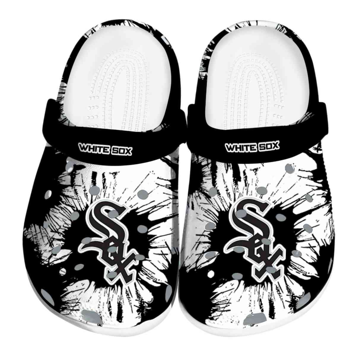 footwearmerch chicago white sox mlb sport crocs crocband clogs shoes comfortable for men women and kids 661bm