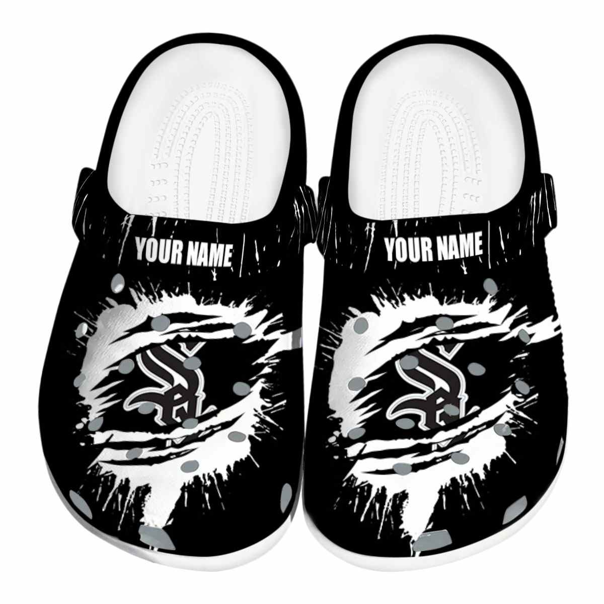 footwearmerch chicago white sox mlb sport crocs crocband clogs shoes comfortable for men women and kids kgv62
