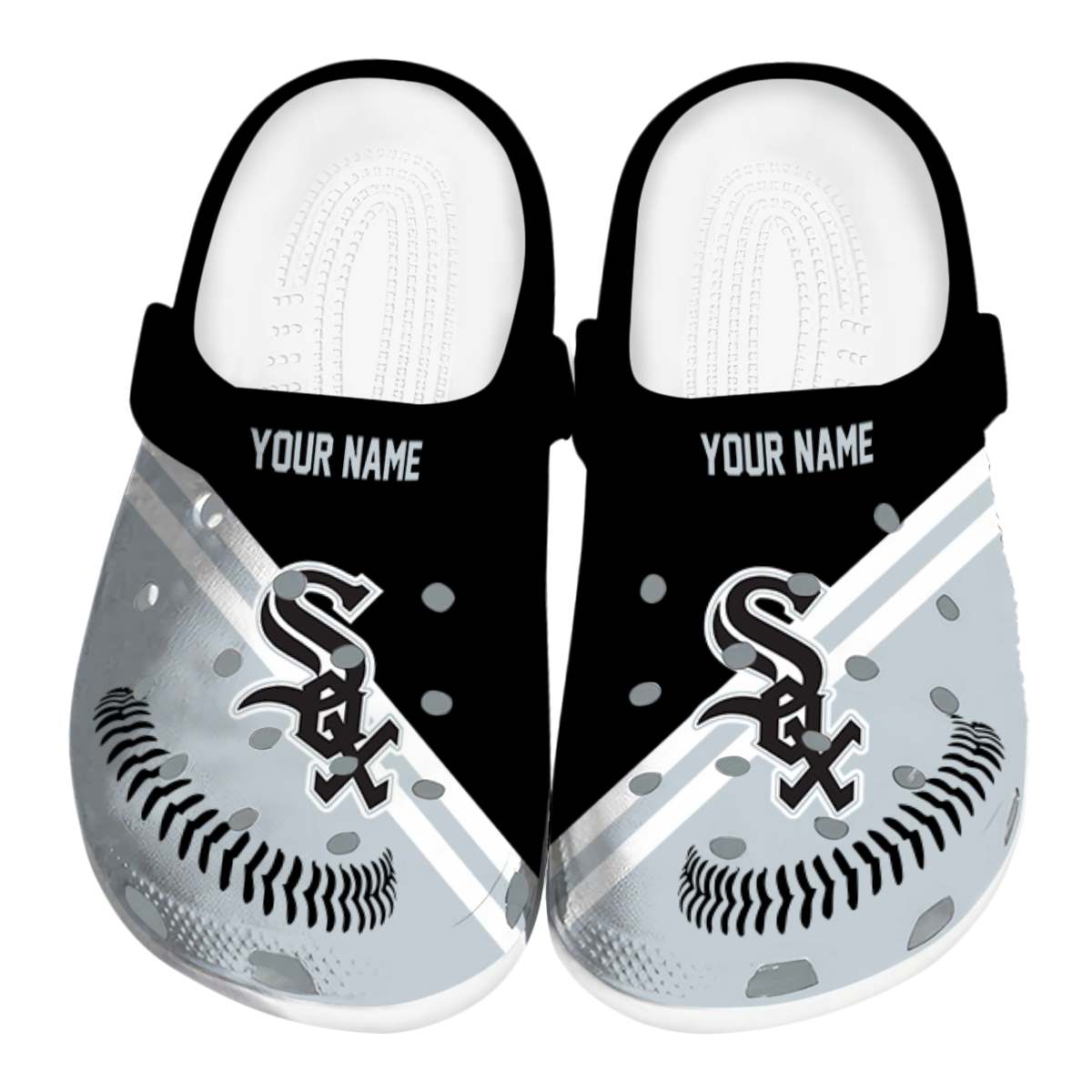 footwearmerch chicago white sox mlb sport crocs crocband clogs shoes comfortable for men women and kids zzxgz