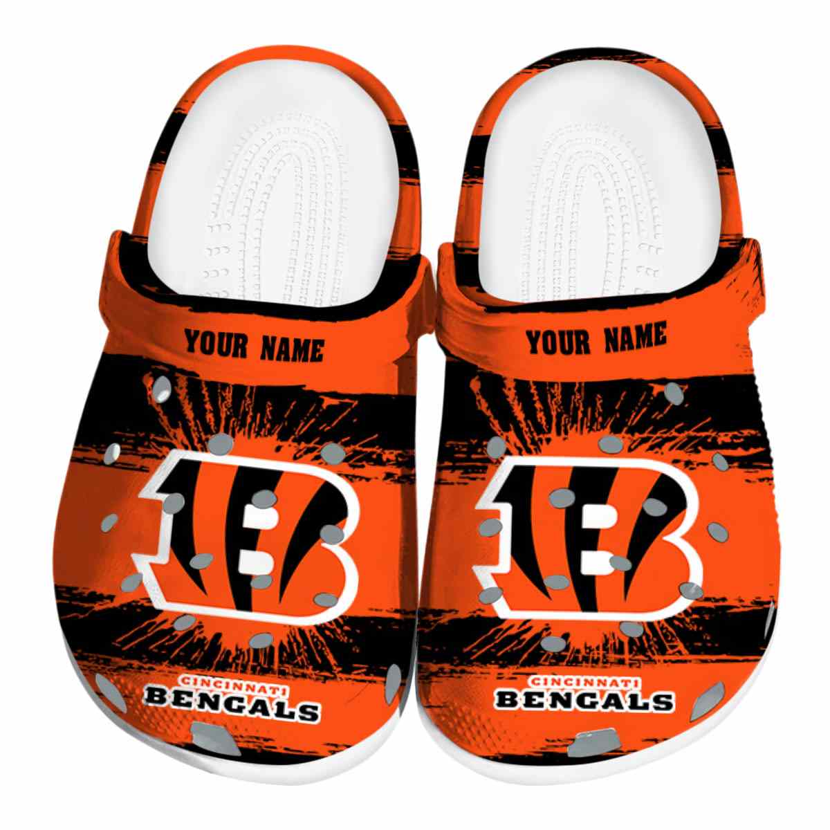 footwearmerch cincinnati bengals nfl sport crocs crocband clogs shoes comfortable for men women and kids a0v9l