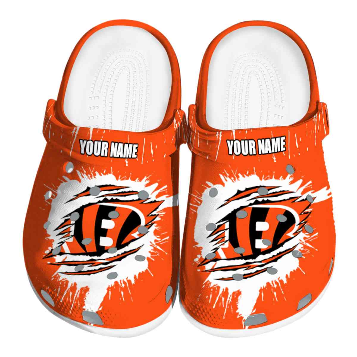 footwearmerch cincinnati bengals nfl sport crocs crocband clogs shoes comfortable for men women and kids hmqod