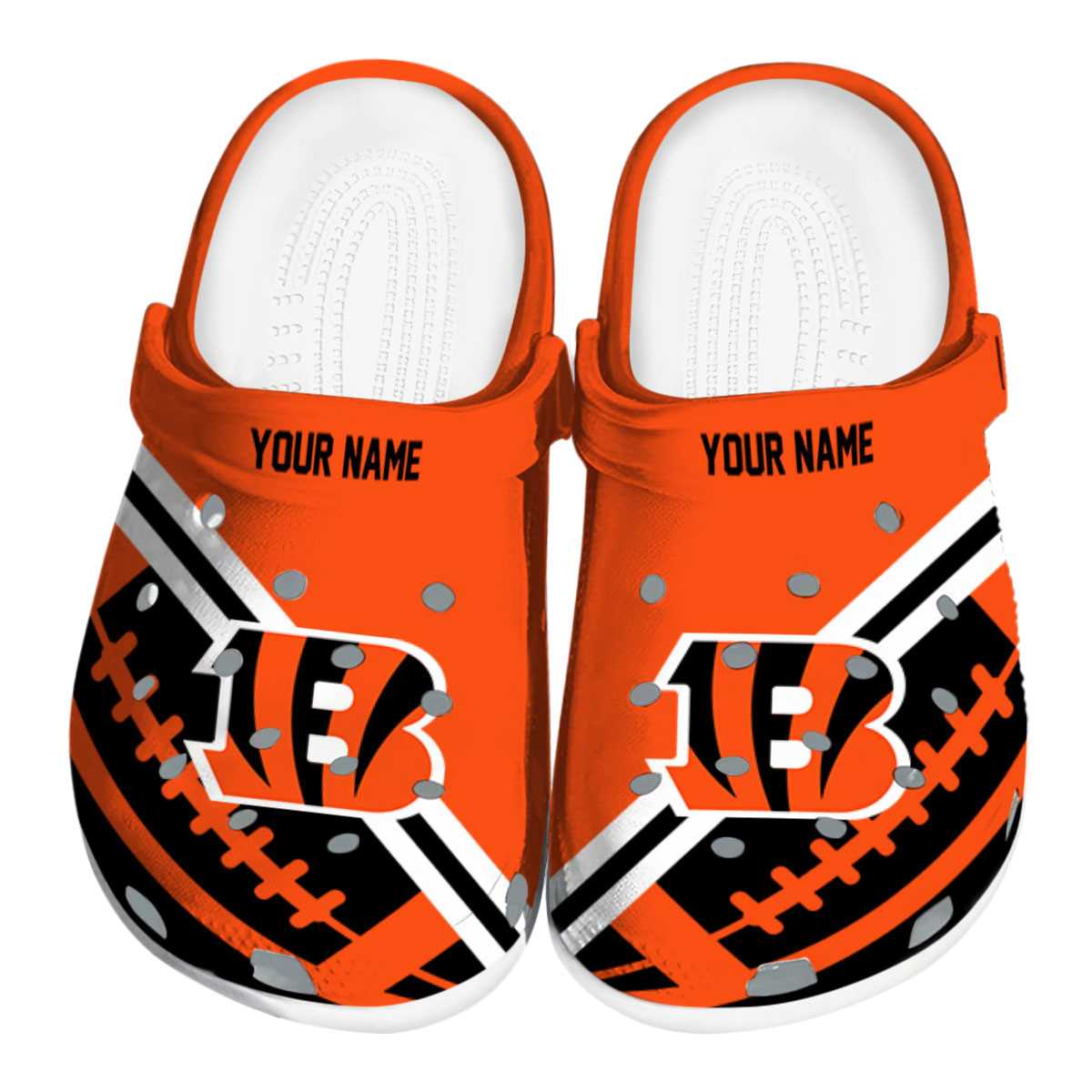 footwearmerch cincinnati bengals nfl sport crocs crocband clogs shoes comfortable for men women and kids moozt
