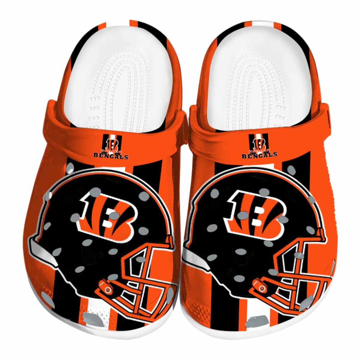 footwearmerch cincinnati bengals nfl sport crocs crocband clogs shoes comfortable for men women and kids nnb23