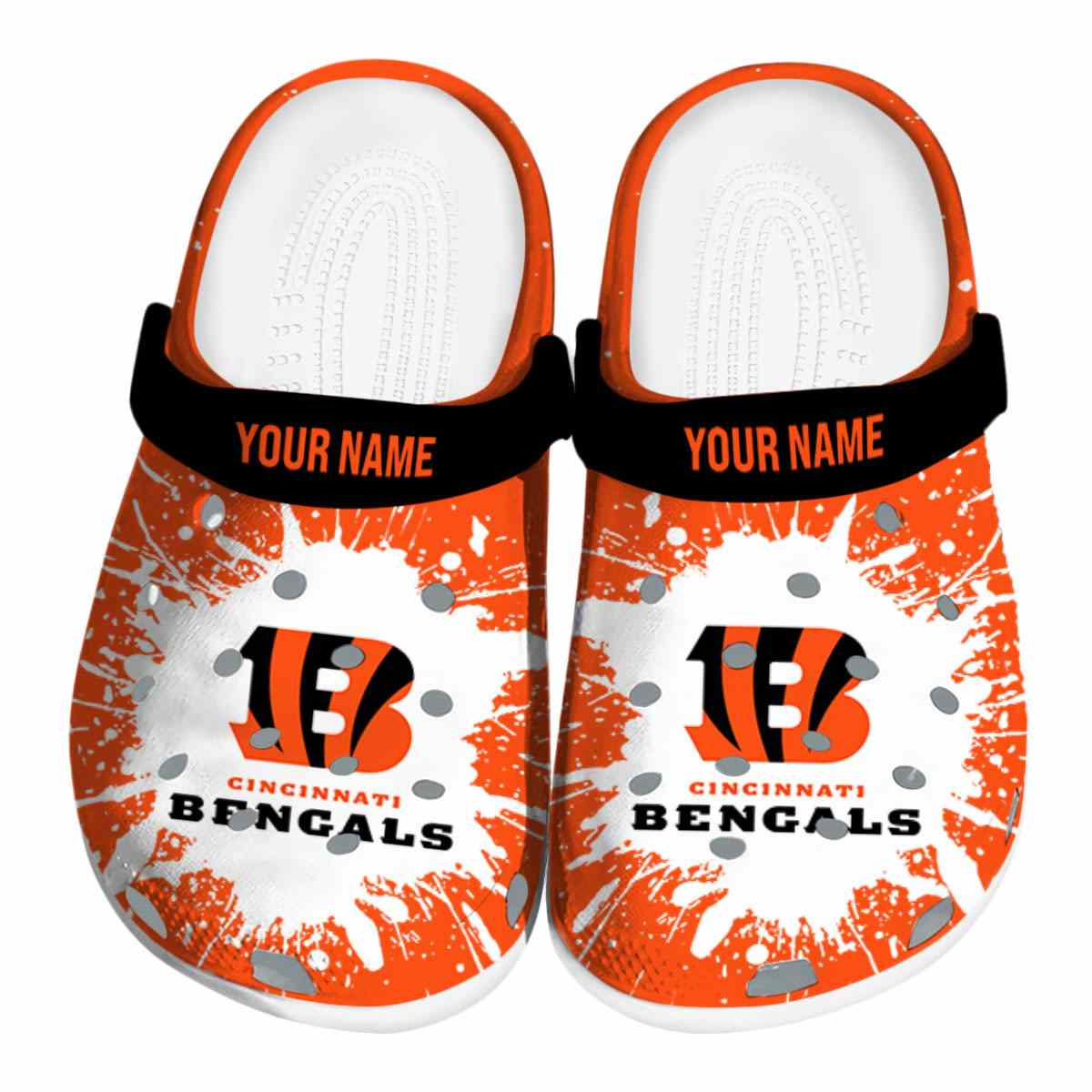 footwearmerch cincinnati bengals nfl sport crocs crocband clogs shoes comfortable for men women and kids nvkx7