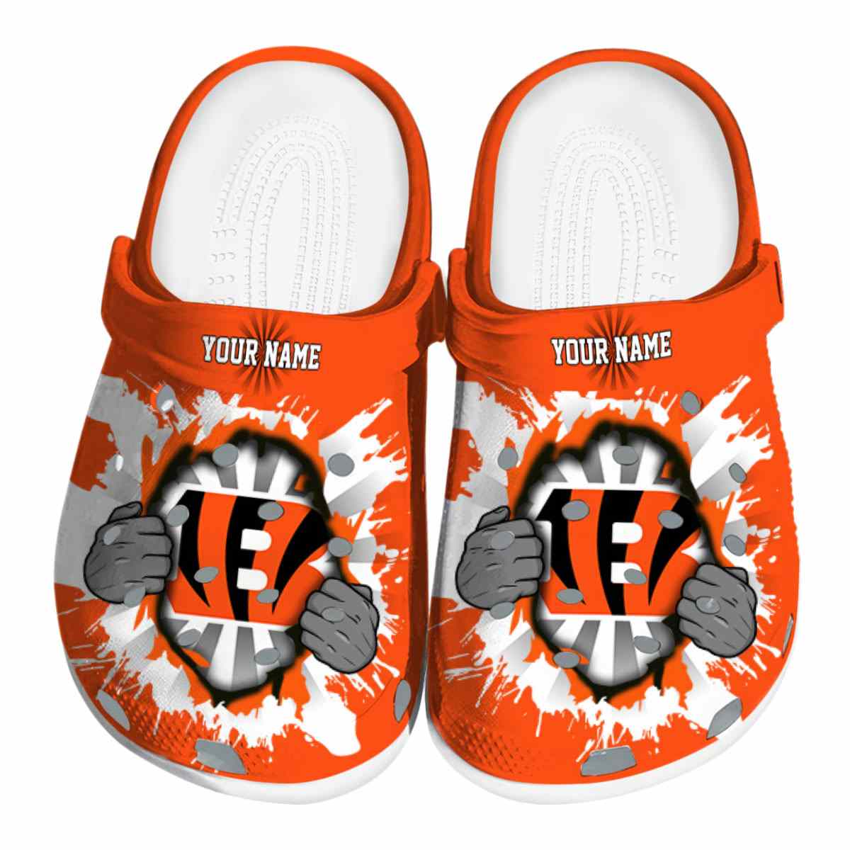 footwearmerch cincinnati bengals nfl sport crocs crocband clogs shoes comfortable for men women and kids otdk8