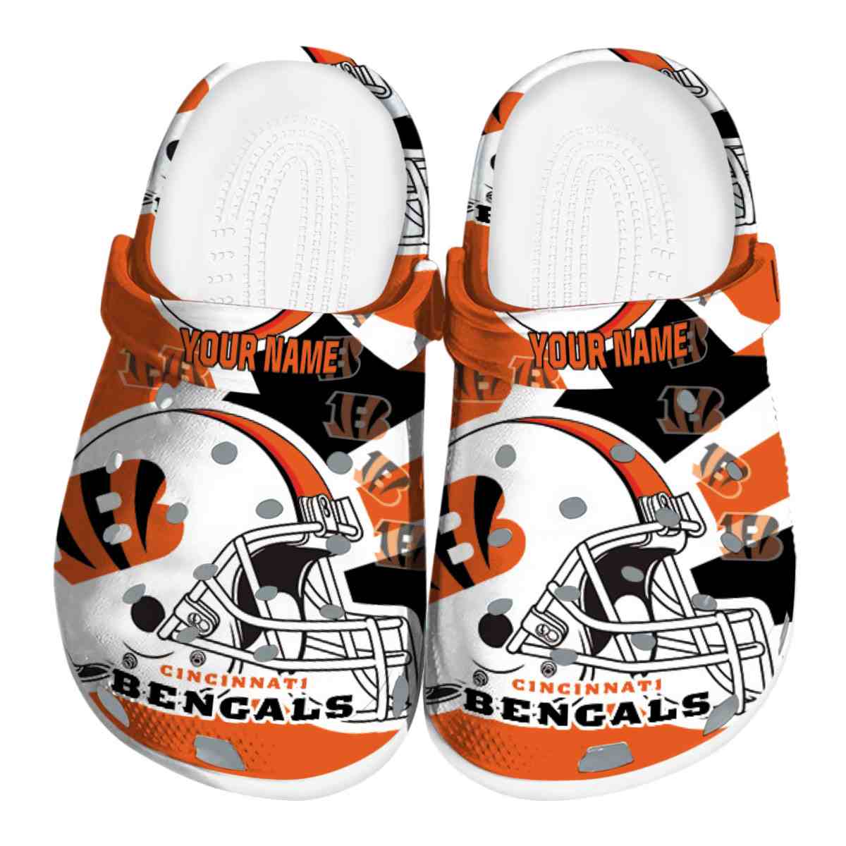footwearmerch cincinnati bengals nfl sport crocs crocband clogs shoes comfortable for men women and kids thdd2