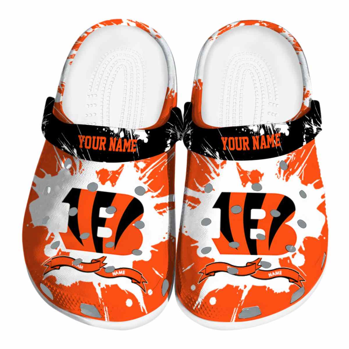 footwearmerch cincinnati bengals nfl sport crocs crocband clogs shoes comfortable for men women and kids wway2