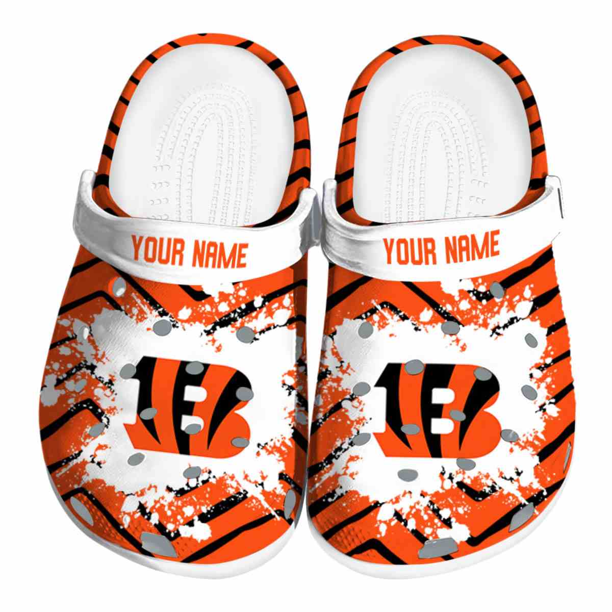 footwearmerch cincinnati bengals nfl sport crocs crocband clogs shoes comfortable for men women and kids xli0k