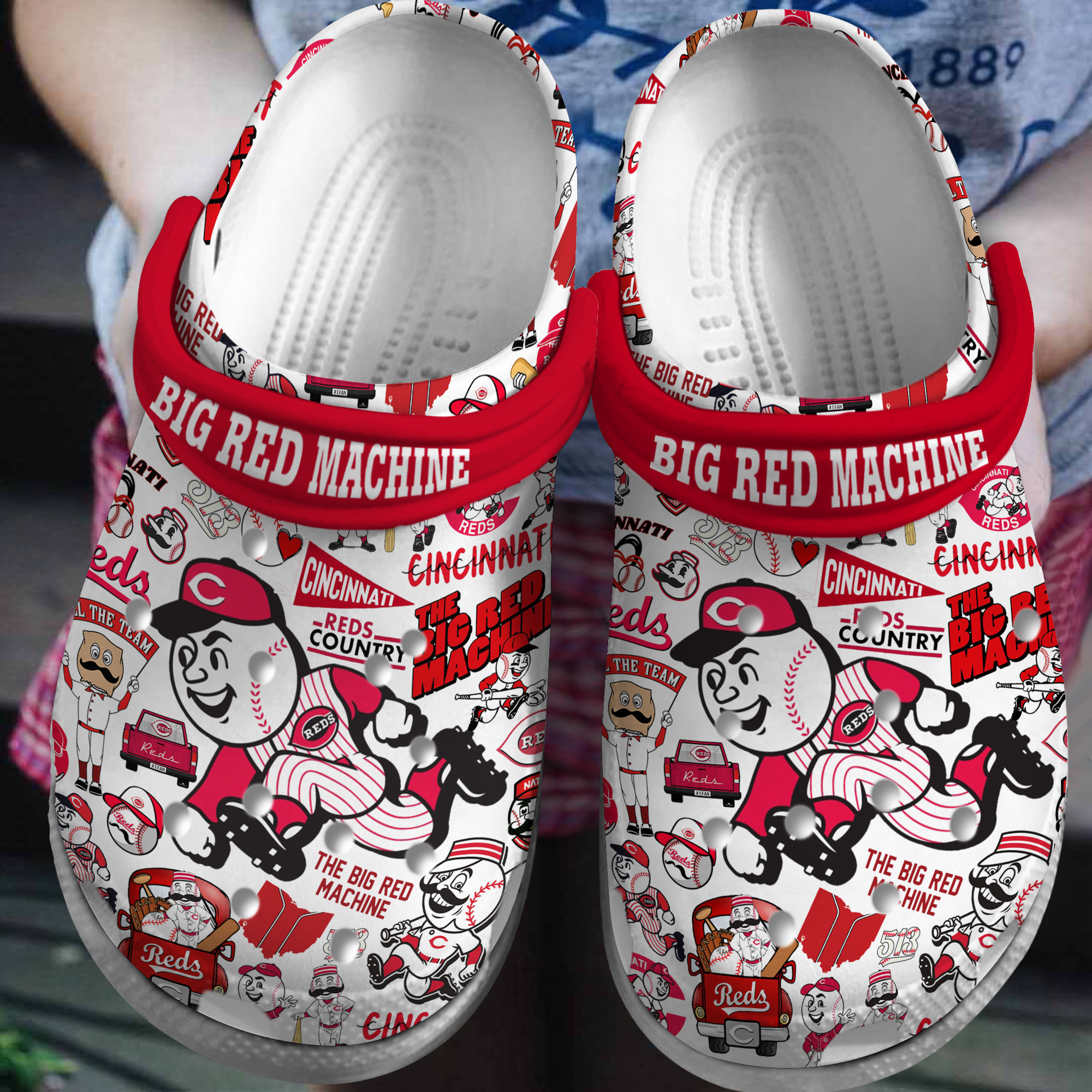 footwearmerch cincinnati reds baseball mlb sport crocs crocband clogs shoes comfortable for men women and kids vzaq9