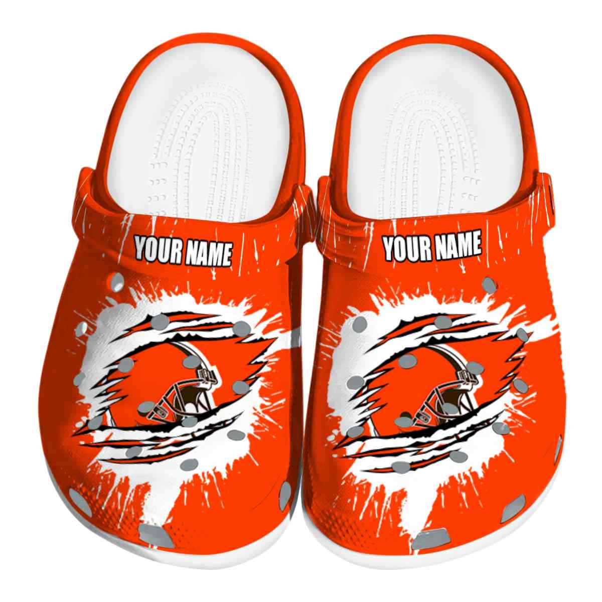 footwearmerch cleveland browns nfl sport crocs crocband clogs shoes comfortable for men women and kids 00jmm
