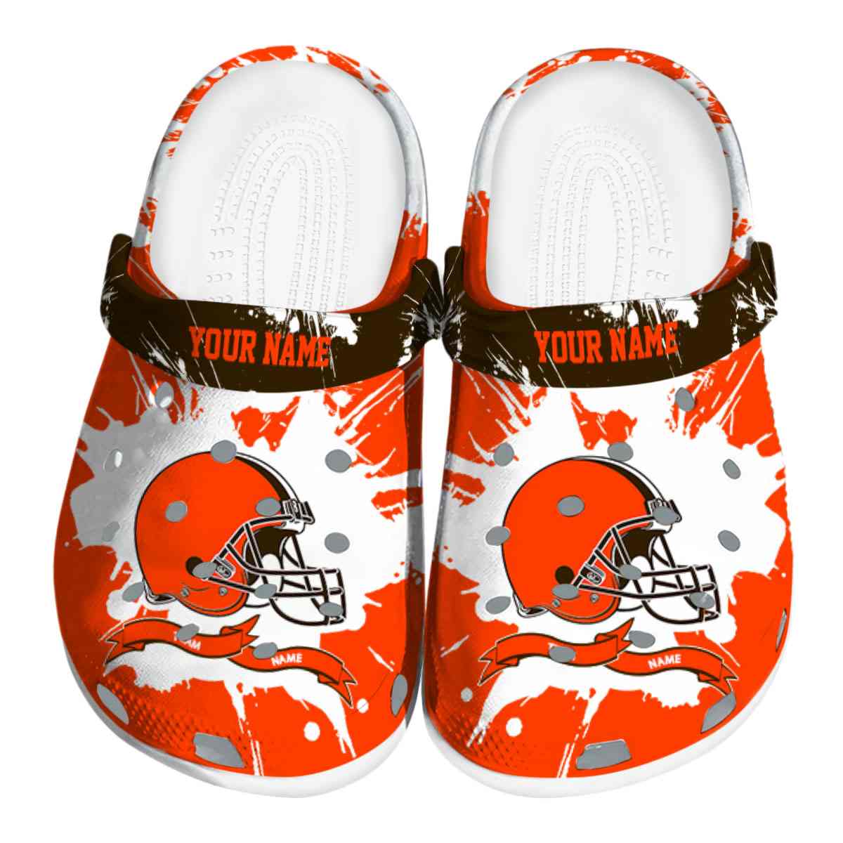 footwearmerch cleveland browns nfl sport crocs crocband clogs shoes comfortable for men women and kids 1rle0