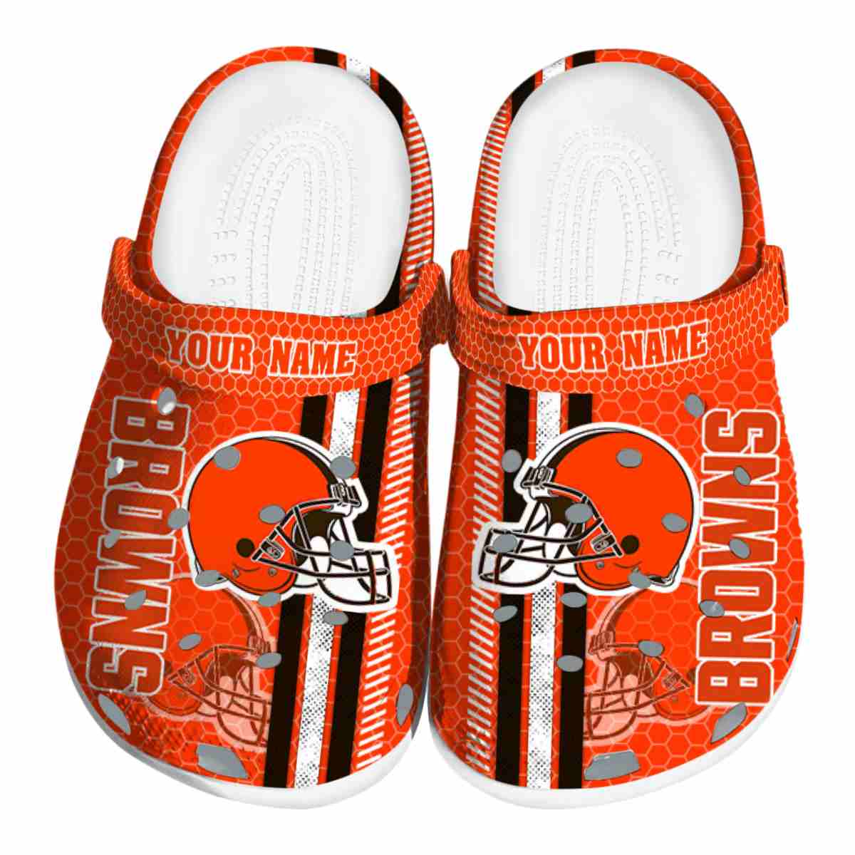 footwearmerch cleveland browns nfl sport crocs crocband clogs shoes comfortable for men women and kids d0jwr
