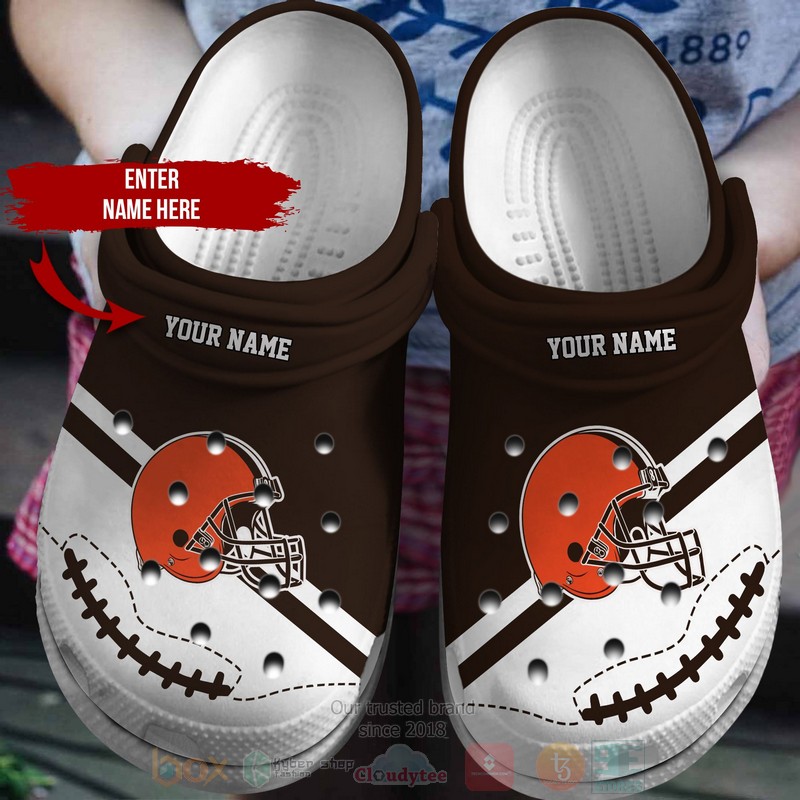 footwearmerch cleveland browns nfl sport crocs crocband clogs shoes comfortable for men women and kids fnjd8
