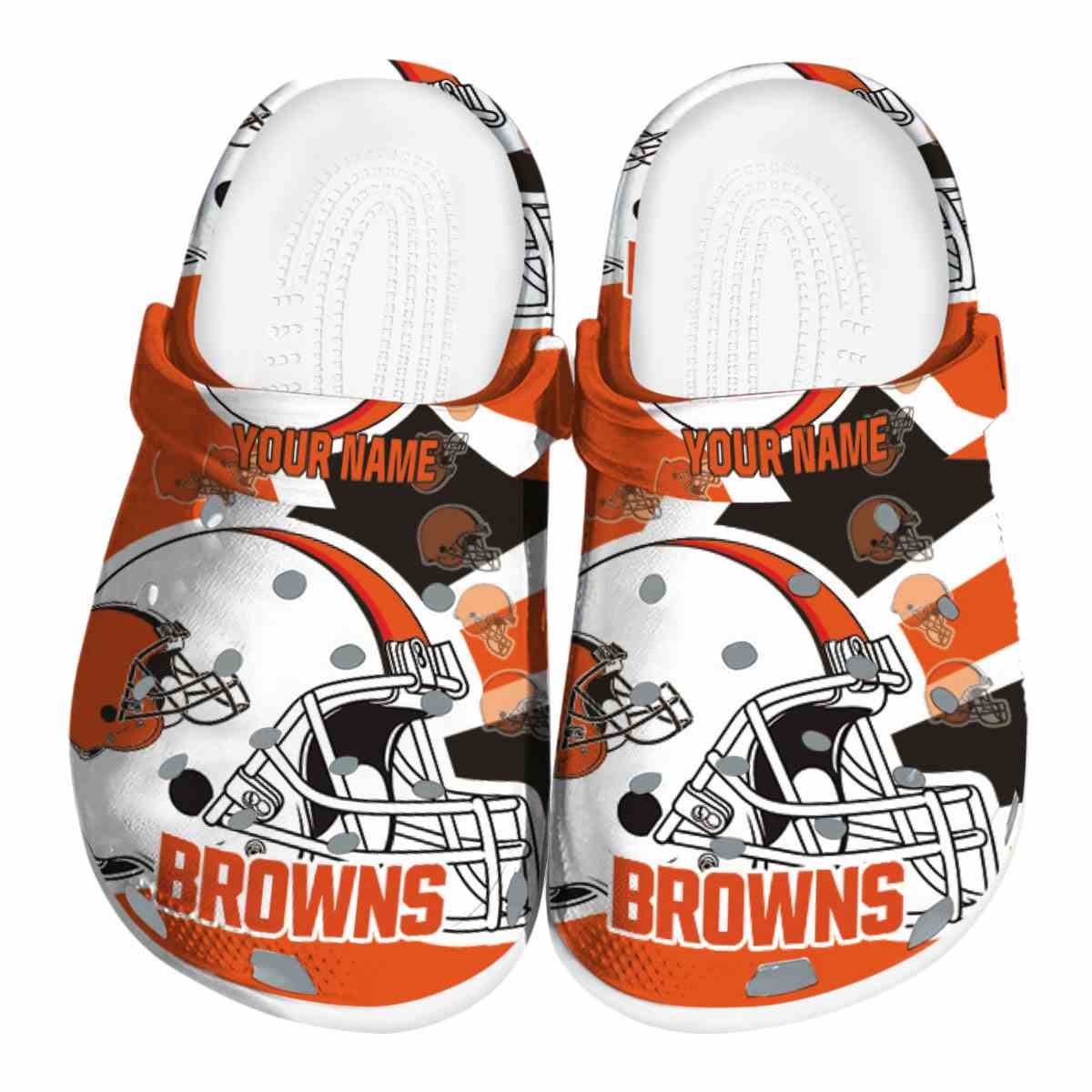 footwearmerch cleveland browns nfl sport crocs crocband clogs shoes comfortable for men women and kids oropa