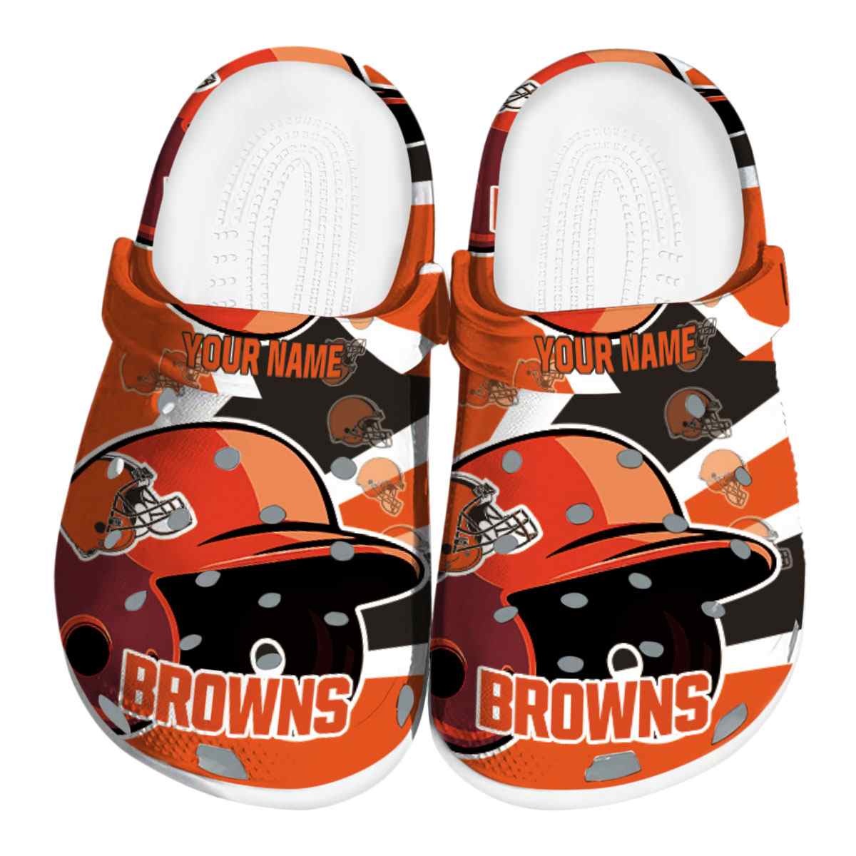 footwearmerch cleveland browns nfl sport crocs crocband clogs shoes comfortable for men women and kids thouz