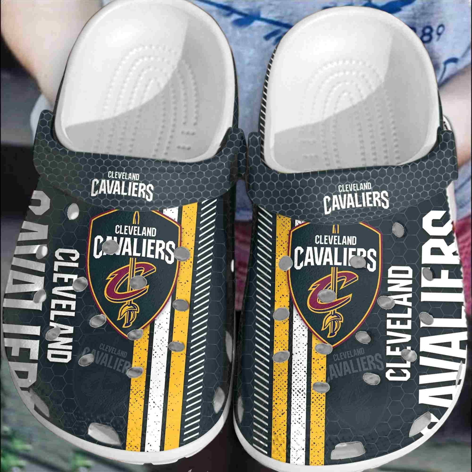 footwearmerch cleveland cavaliers basketball club crocband crocs comfortable shoes clogs for men women n51at