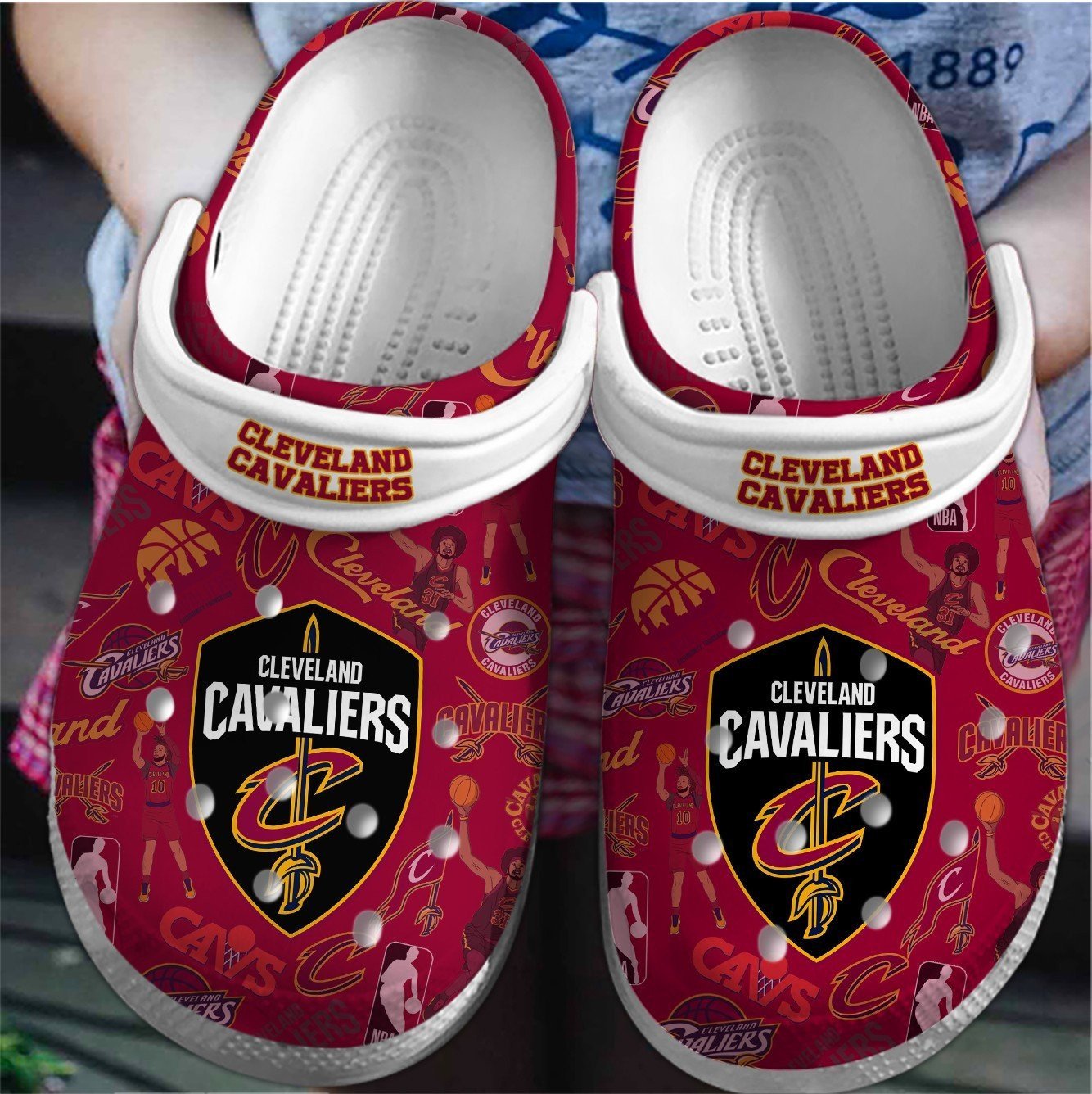 footwearmerch cleveland cavaliers nba sport clogs armst