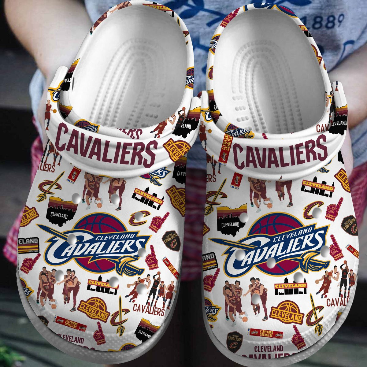 footwearmerch cleveland cavaliers nba sport crocs crocband clogs shoes comfortable for men women and kids 0adlj