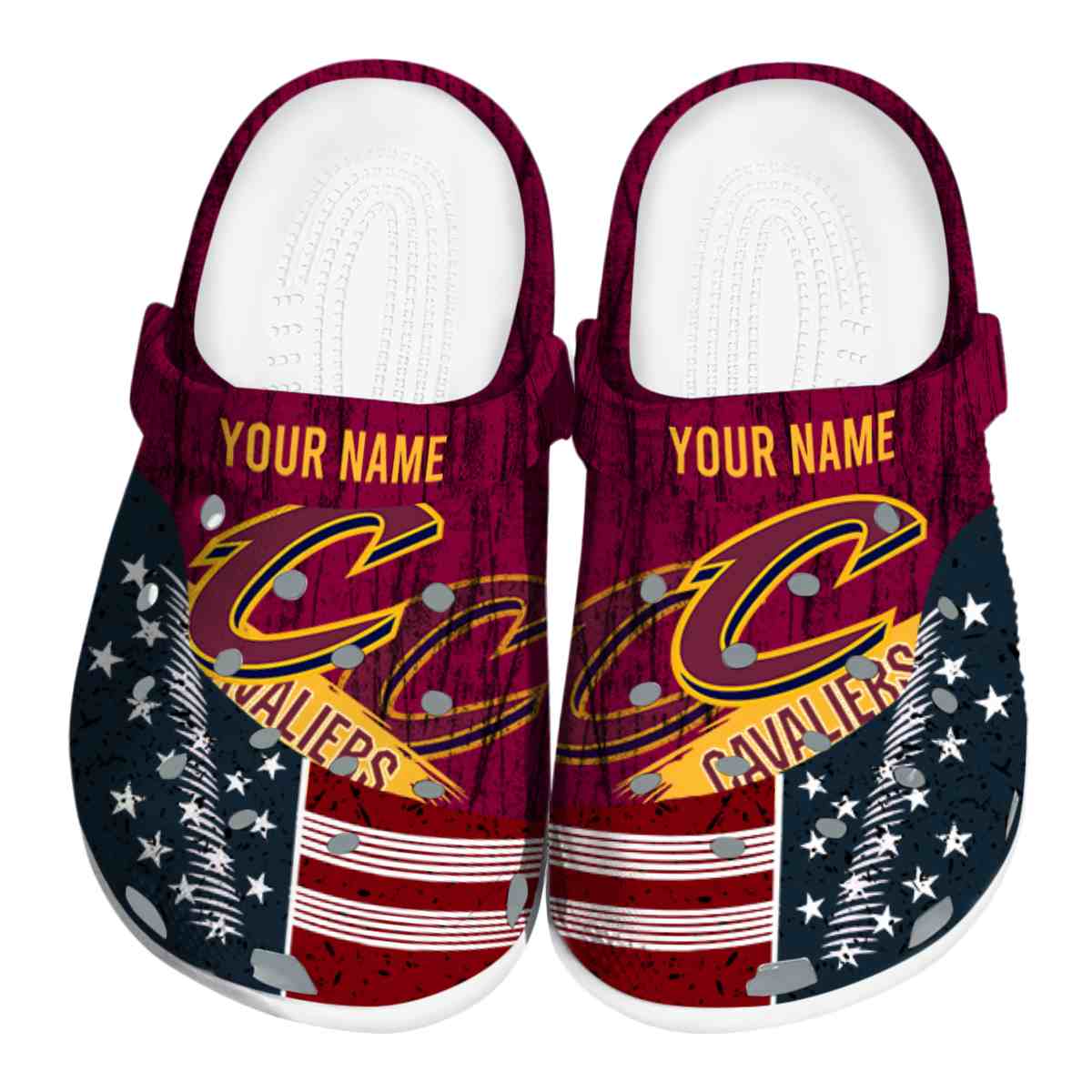 footwearmerch cleveland cavaliers nba sport crocs crocband clogs shoes comfortable for men women and kids 16buq
