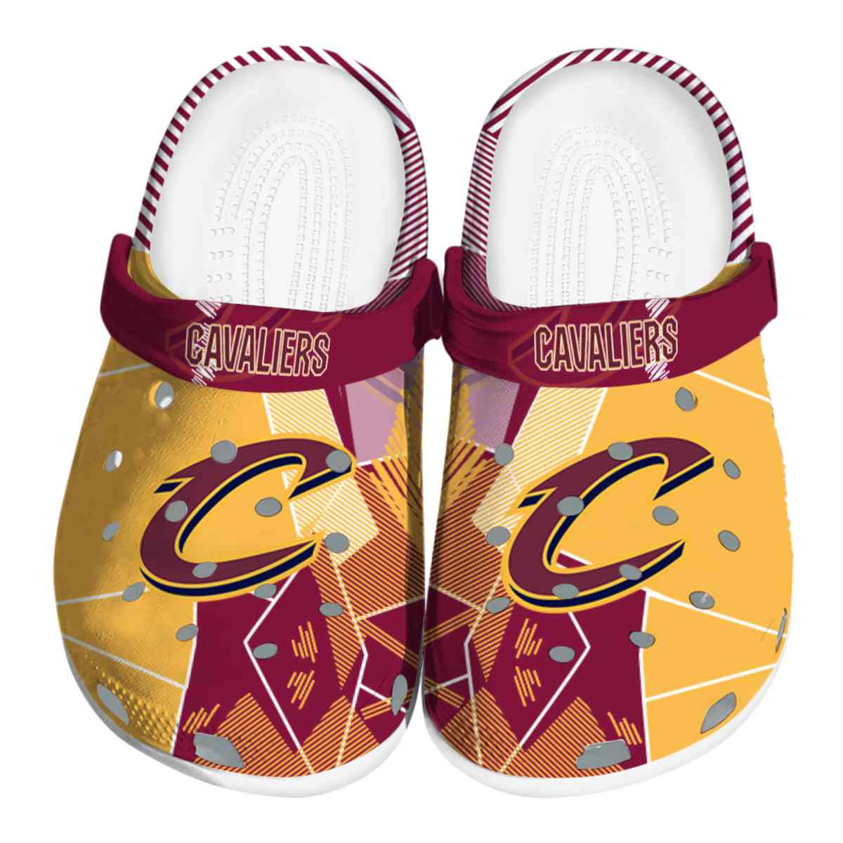 footwearmerch cleveland cavaliers nba sport crocs crocband clogs shoes comfortable for men women and kids 6ybbv