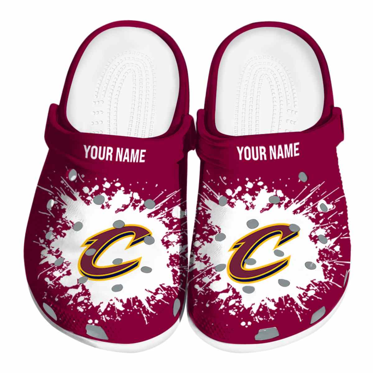 footwearmerch cleveland cavaliers nba sport crocs crocband clogs shoes comfortable for men women and kids ji62h
