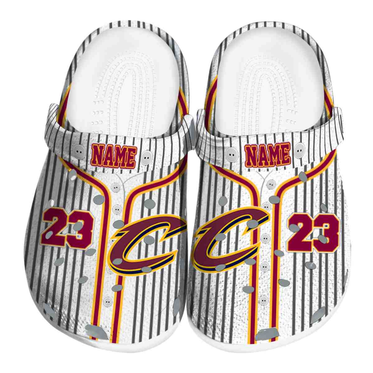 footwearmerch cleveland cavaliers nba sport crocs crocband clogs shoes comfortable for men women and kids otfsh