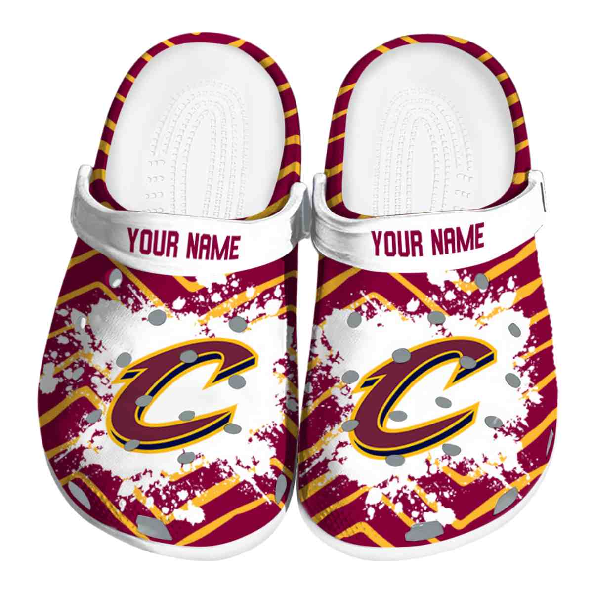 footwearmerch cleveland cavaliers nba sport crocs crocband clogs shoes comfortable for men women and kids uk4sz