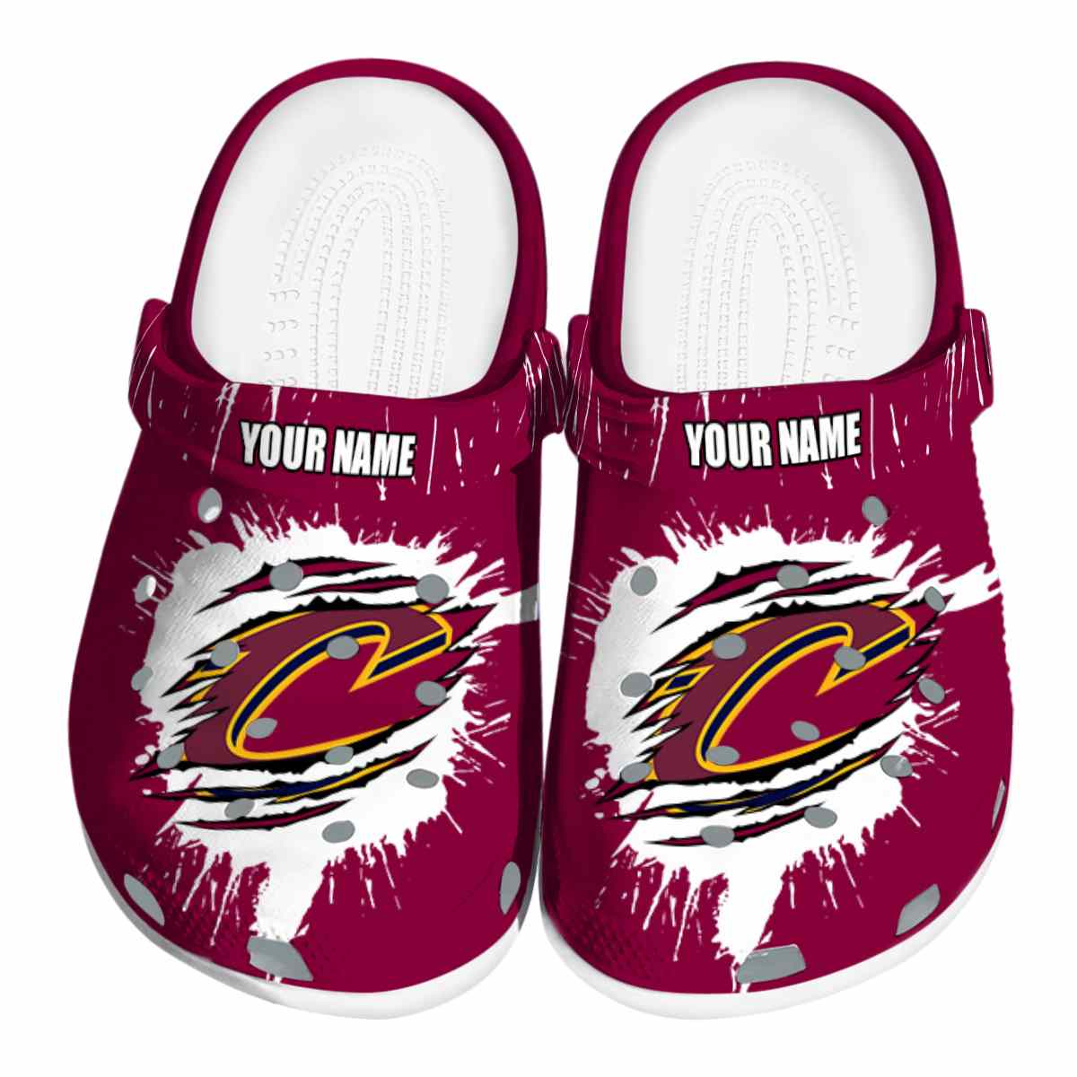 footwearmerch cleveland cavaliers nba sport crocs crocband clogs shoes comfortable for men women and kids z4hsj