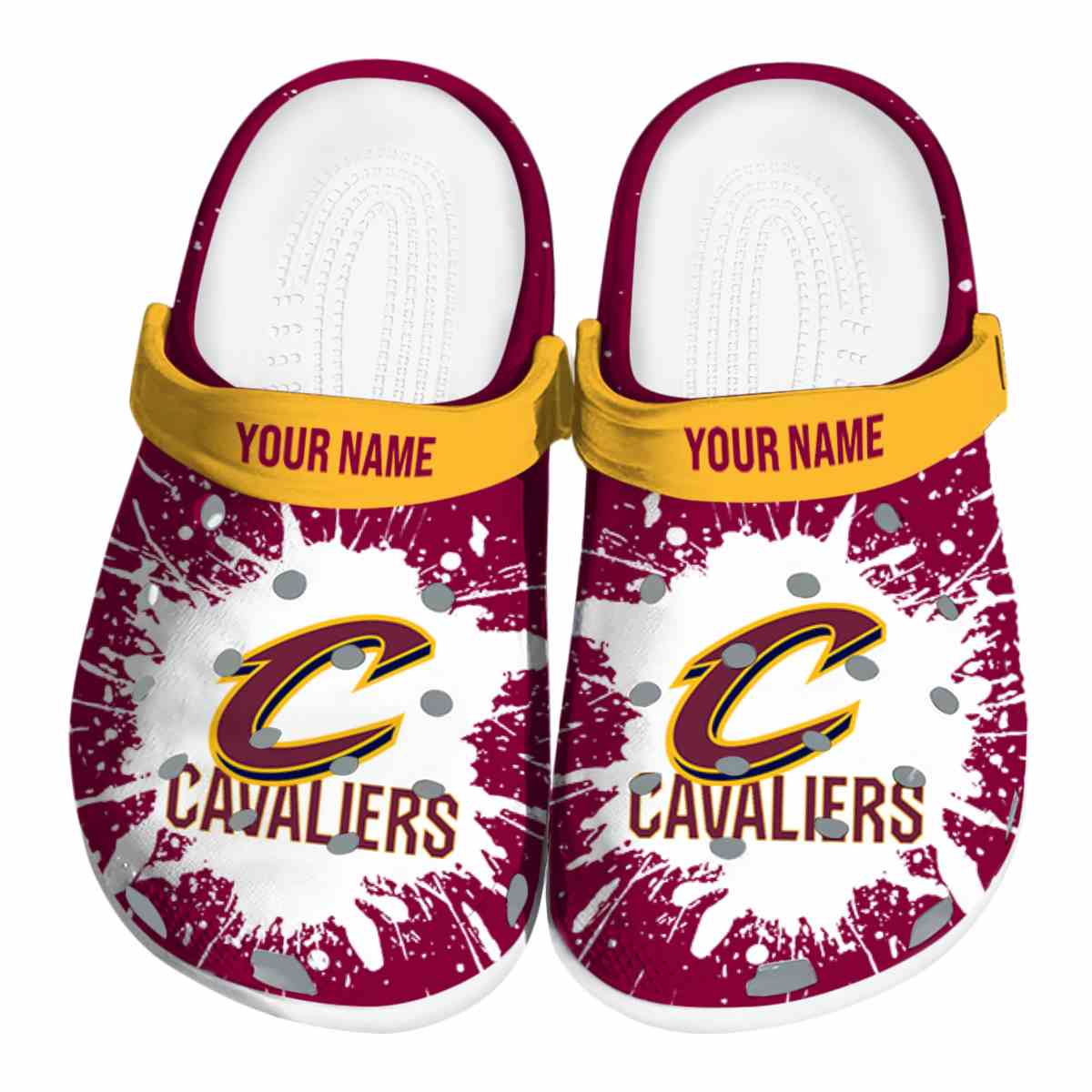 footwearmerch cleveland cavaliers nba sport crocs crocband clogs shoes comfortable for men women and kids zw6b7