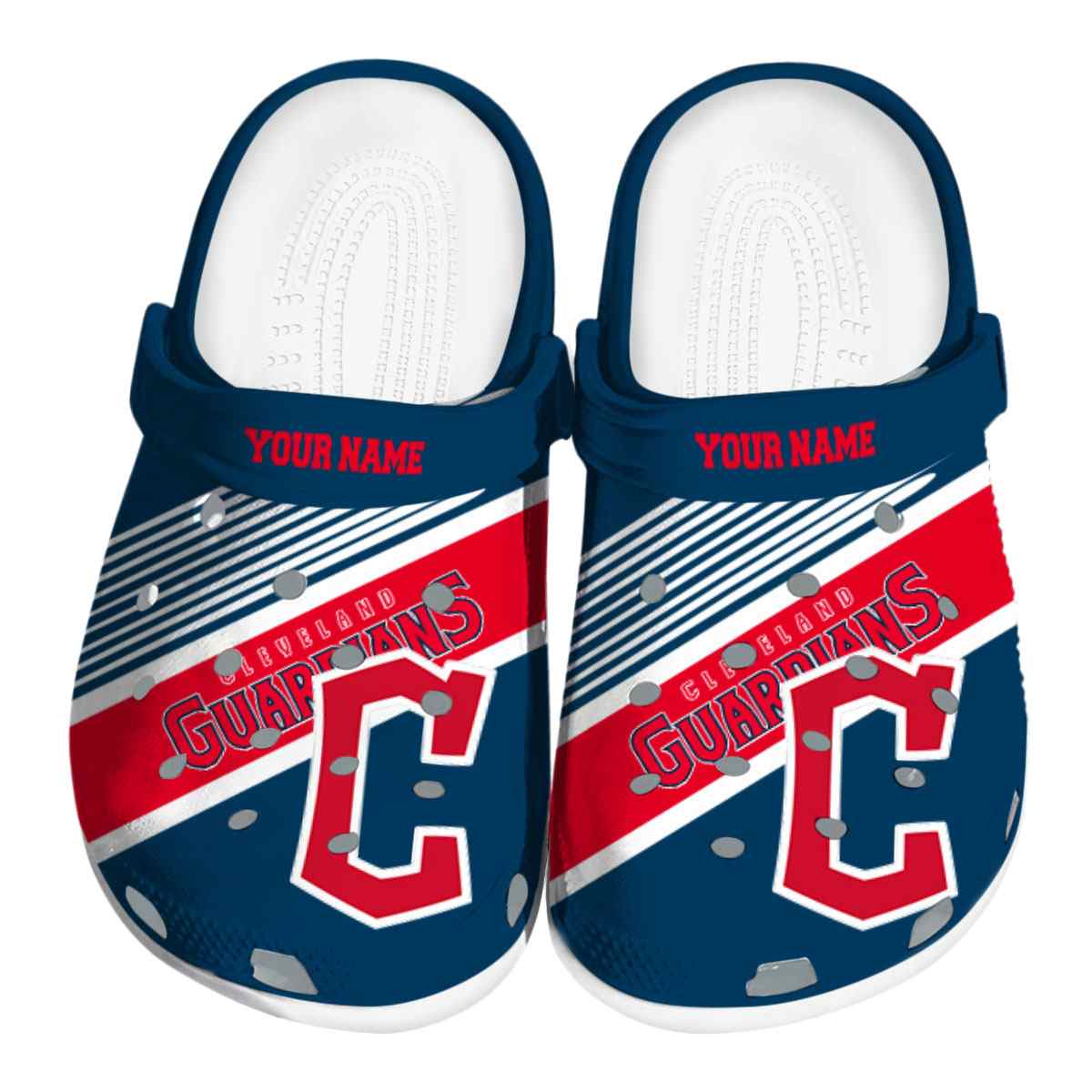 footwearmerch cleveland guardians mlb sport crocs crocband clogs shoes comfortable for men women and kids edm8h
