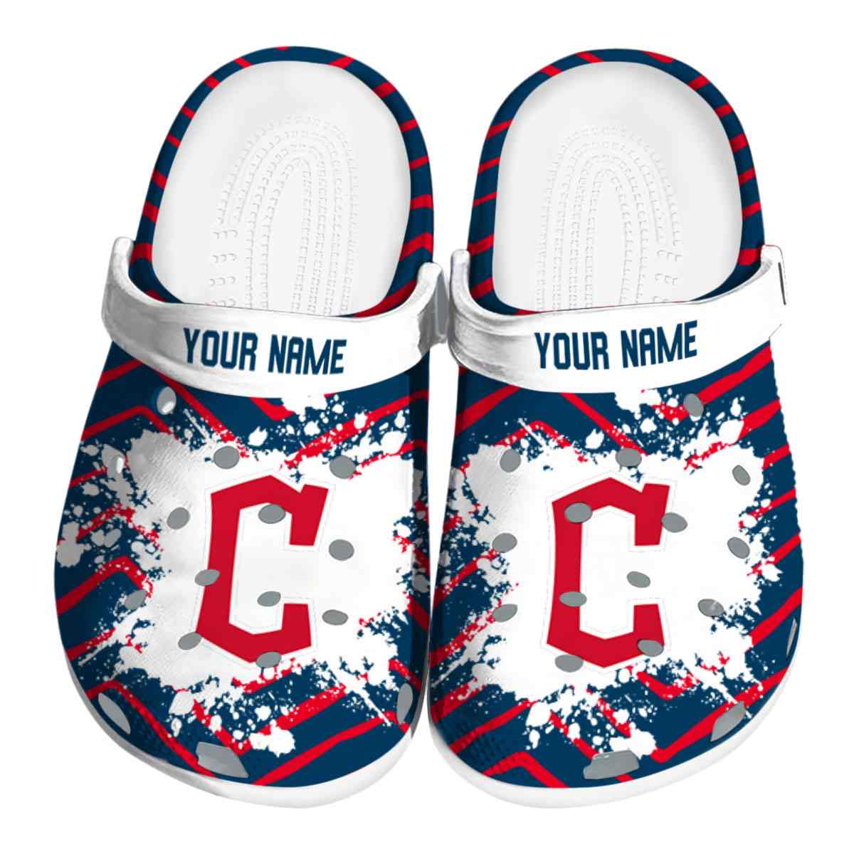 footwearmerch cleveland guardians mlb sport crocs crocband clogs shoes comfortable for men women and kids hsjia