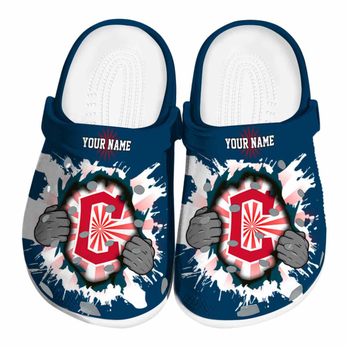 footwearmerch cleveland guardians mlb sport crocs crocband clogs shoes comfortable for men women and kids kwwdj