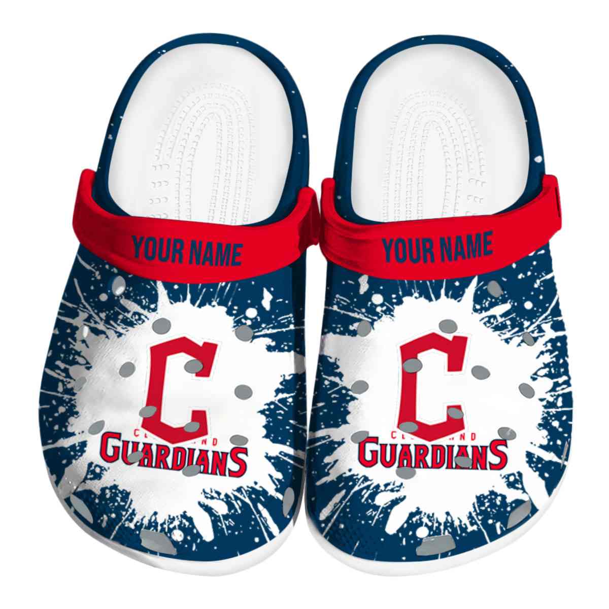 footwearmerch cleveland guardians mlb sport crocs crocband clogs shoes comfortable for men women and kids lg6du