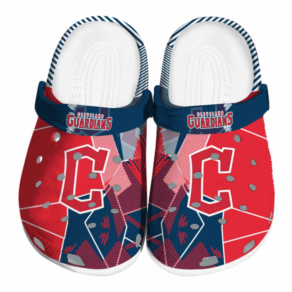 footwearmerch cleveland guardians mlb sport crocs crocband clogs shoes comfortable for men women and kids zco6y