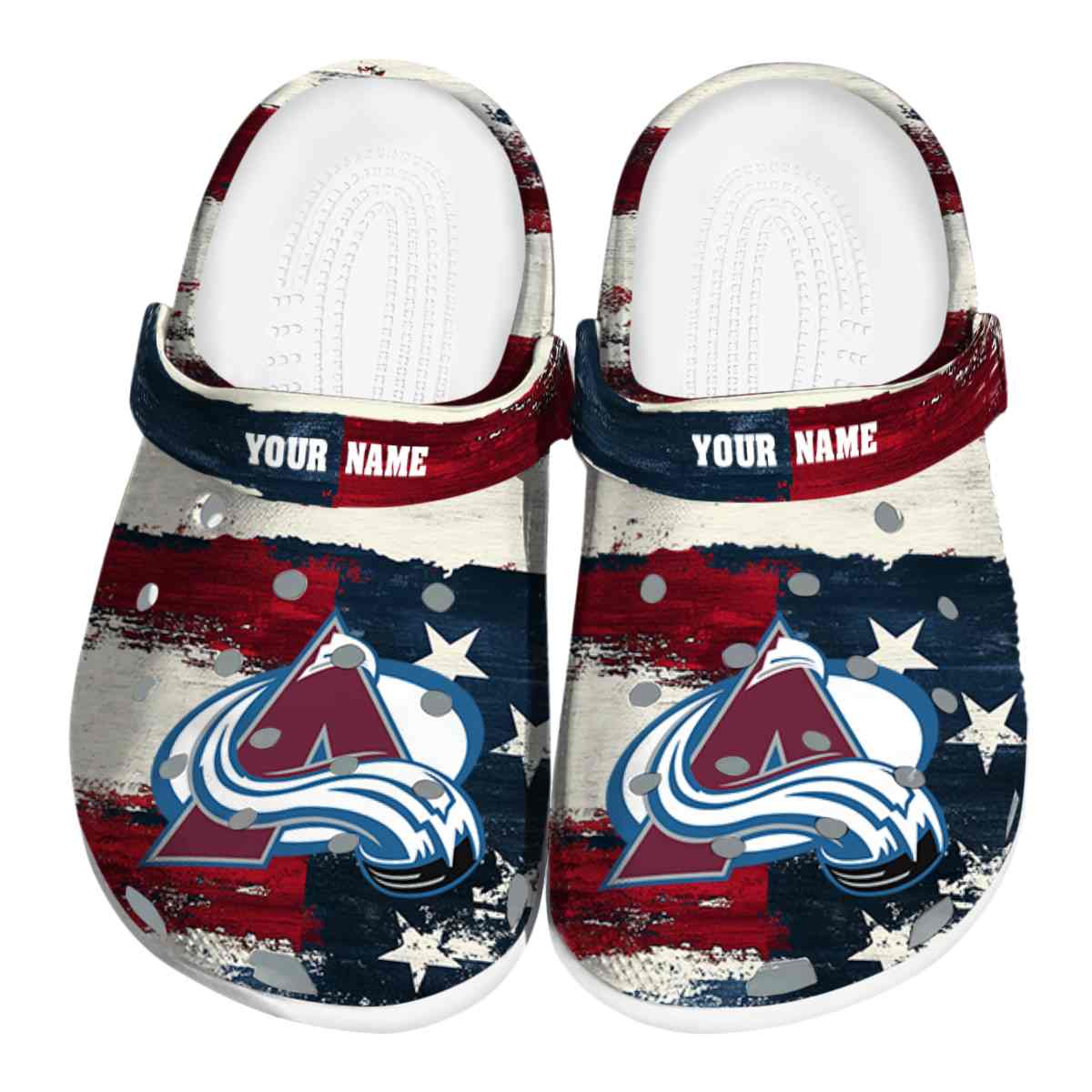 footwearmerch colorado avalanche nhl sport crocs crocband clogs shoes comfortable for men women and kids 2ynqy
