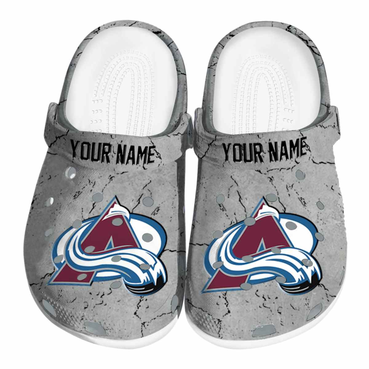 footwearmerch colorado avalanche nhl sport crocs crocband clogs shoes comfortable for men women and kids dryuz