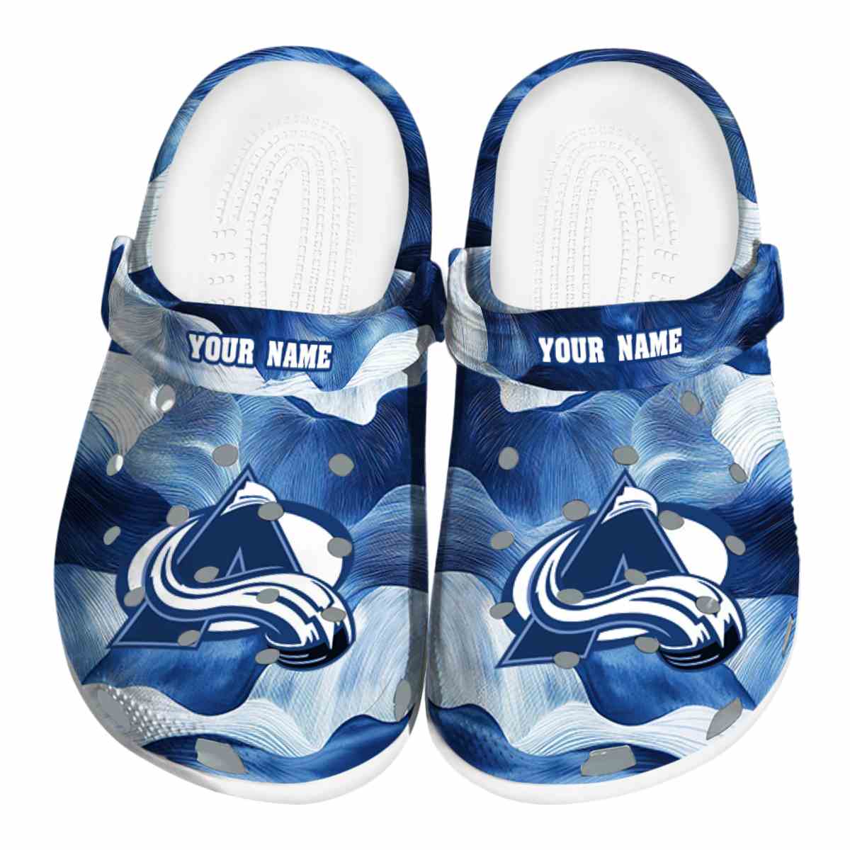 footwearmerch colorado avalanche nhl sport crocs crocband clogs shoes comfortable for men women and kids pyxbi