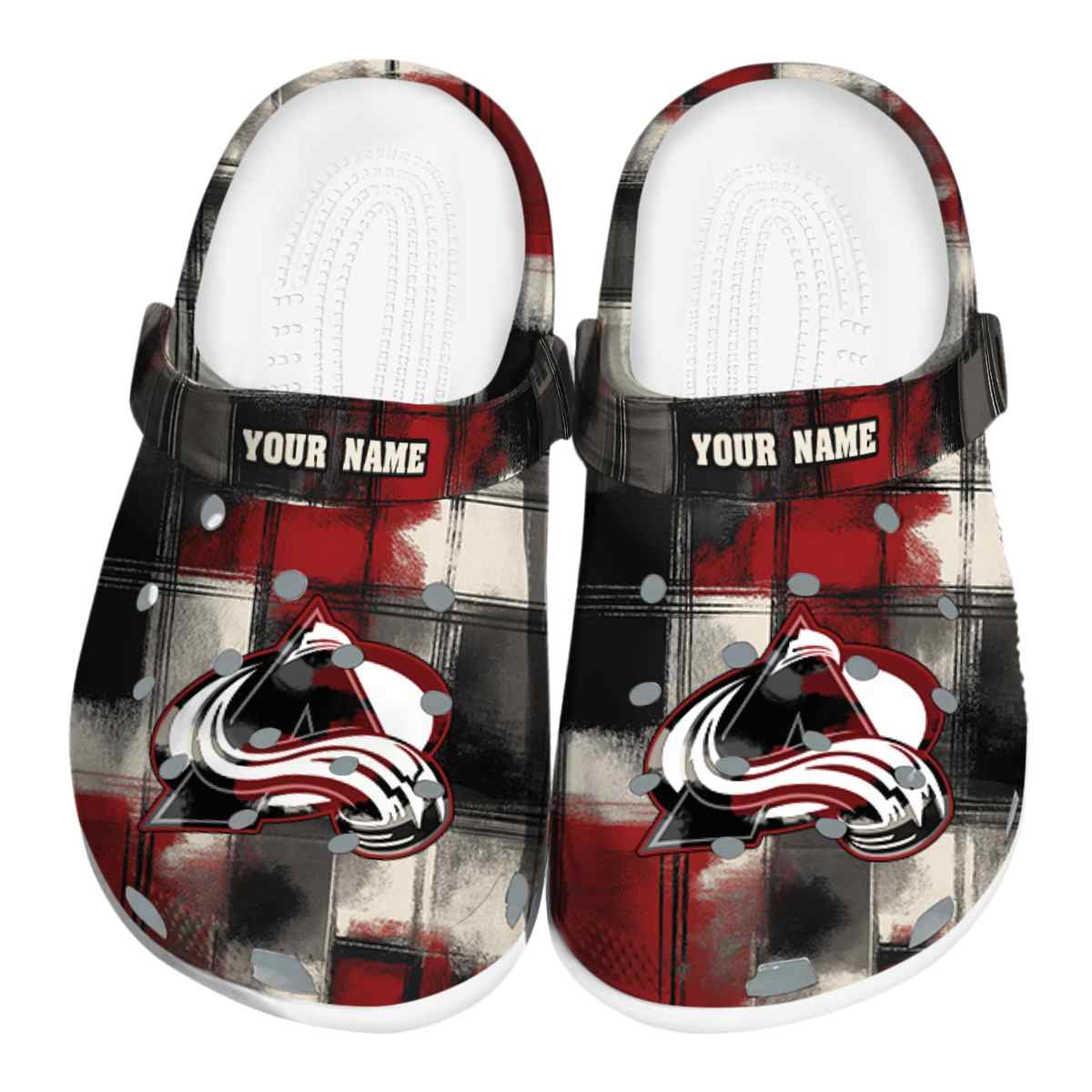 footwearmerch colorado avalanche nhl sport crocs crocband clogs shoes comfortable for men women and kids vgoh4