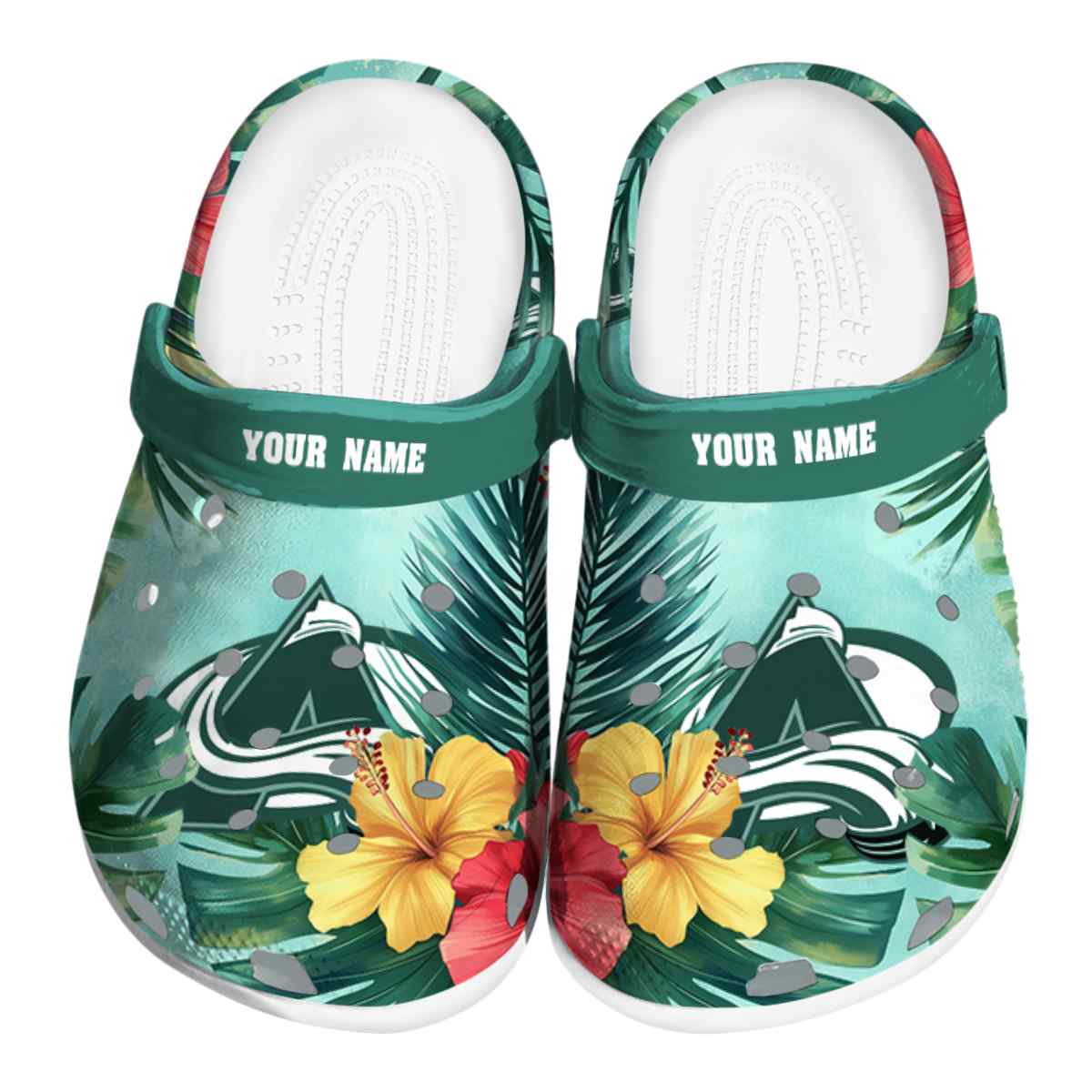 footwearmerch colorado avalanche nhl sport crocs crocband clogs shoes comfortable for men women and kids xnprv