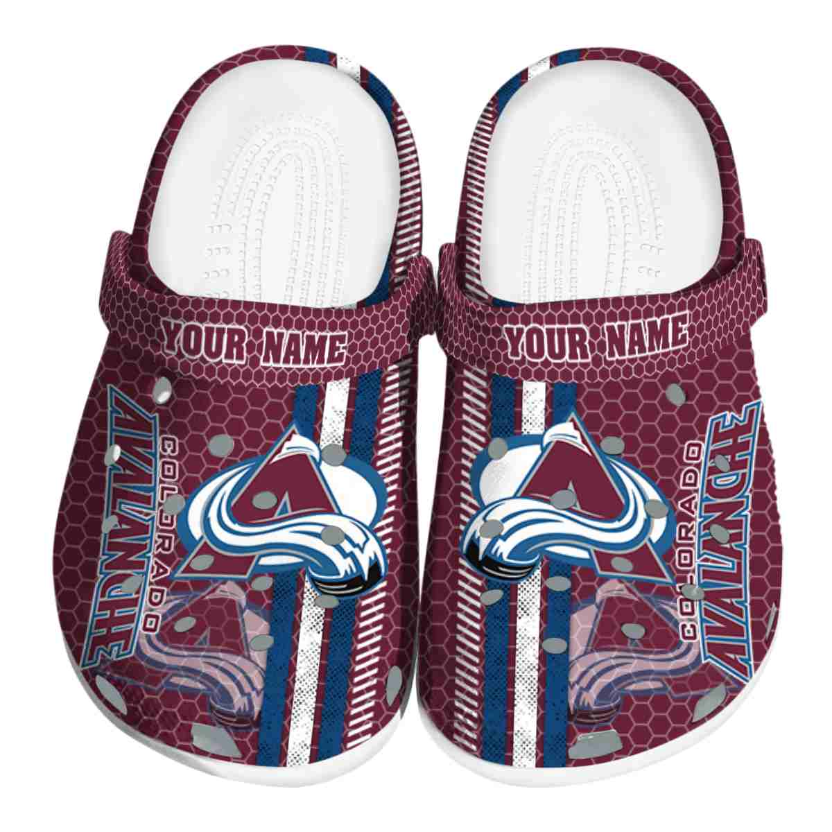 footwearmerch colorado avalanche nhl sport crocs crocband clogs shoes comfortable for men women and kids xplfb