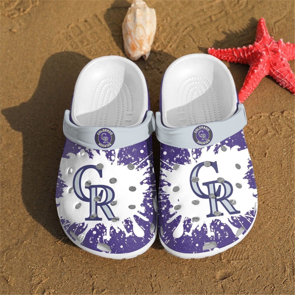 footwearmerch colorado rockies mlb sport crocs crocband clogs shoes comfortable for men women and kids lno02