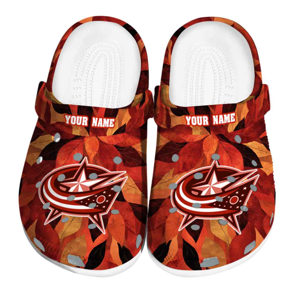 footwearmerch columbus blue jackets nhl sport crocs crocband clogs shoes comfortable for men women and kids edjvz